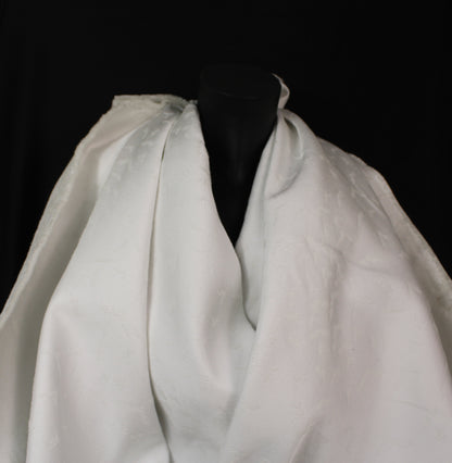 Tissu brocart motif chauve-souris - blanc - photo 4/4 | So Tissus