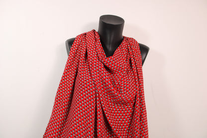 Tissu crêpe viscose - motif fleuri - rouge - photo 4/4 | So Tissus