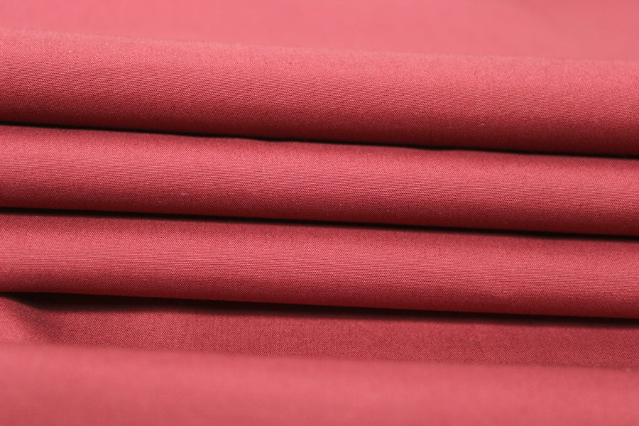 Tissu popeline coton premium - rouge bourgogne