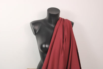 Tissu popeline coton premium - rouge bourgogne - photo 3/4 | So Tissus