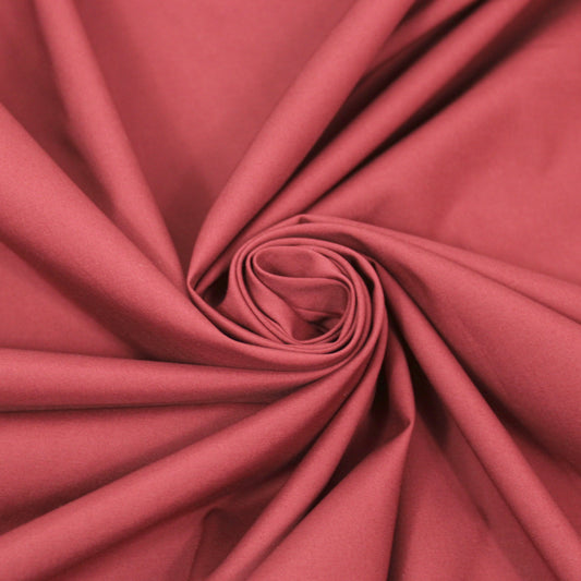 Tissu popeline coton premium - rouge bourgogne - photo 1/4 | So Tissus