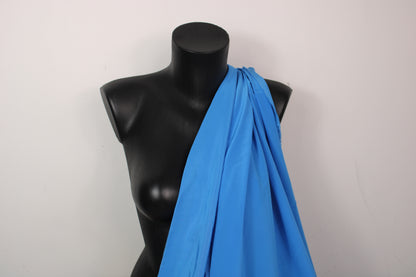 Tissu crêpe de chine 100% soie - bleu azur - photo 3/4 | So Tissus