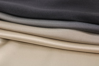Tissu satin de soie - imprimé dégradé - noir, gris, beige et écru - photo 2/4 | So Tissus