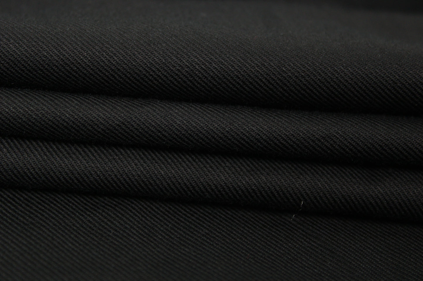 Tissu popeline de coton sergé - noir - photo 2/4 | So Tissus