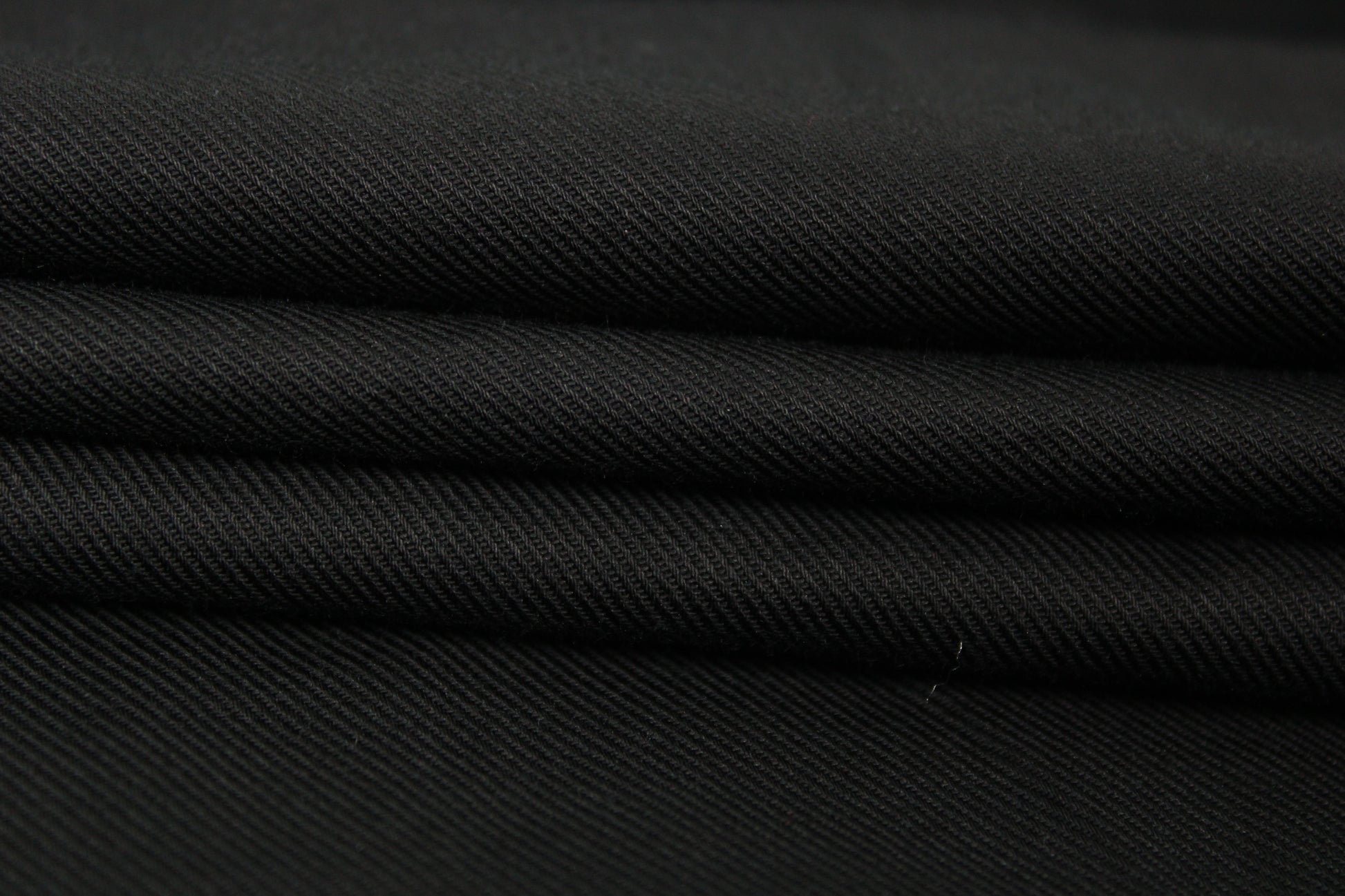 Tissu popeline de coton sergé - noir - photo 2/4 | So Tissus