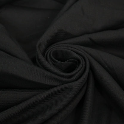 Tissu popeline de coton sergé - noir - photo 1/4 | So Tissus