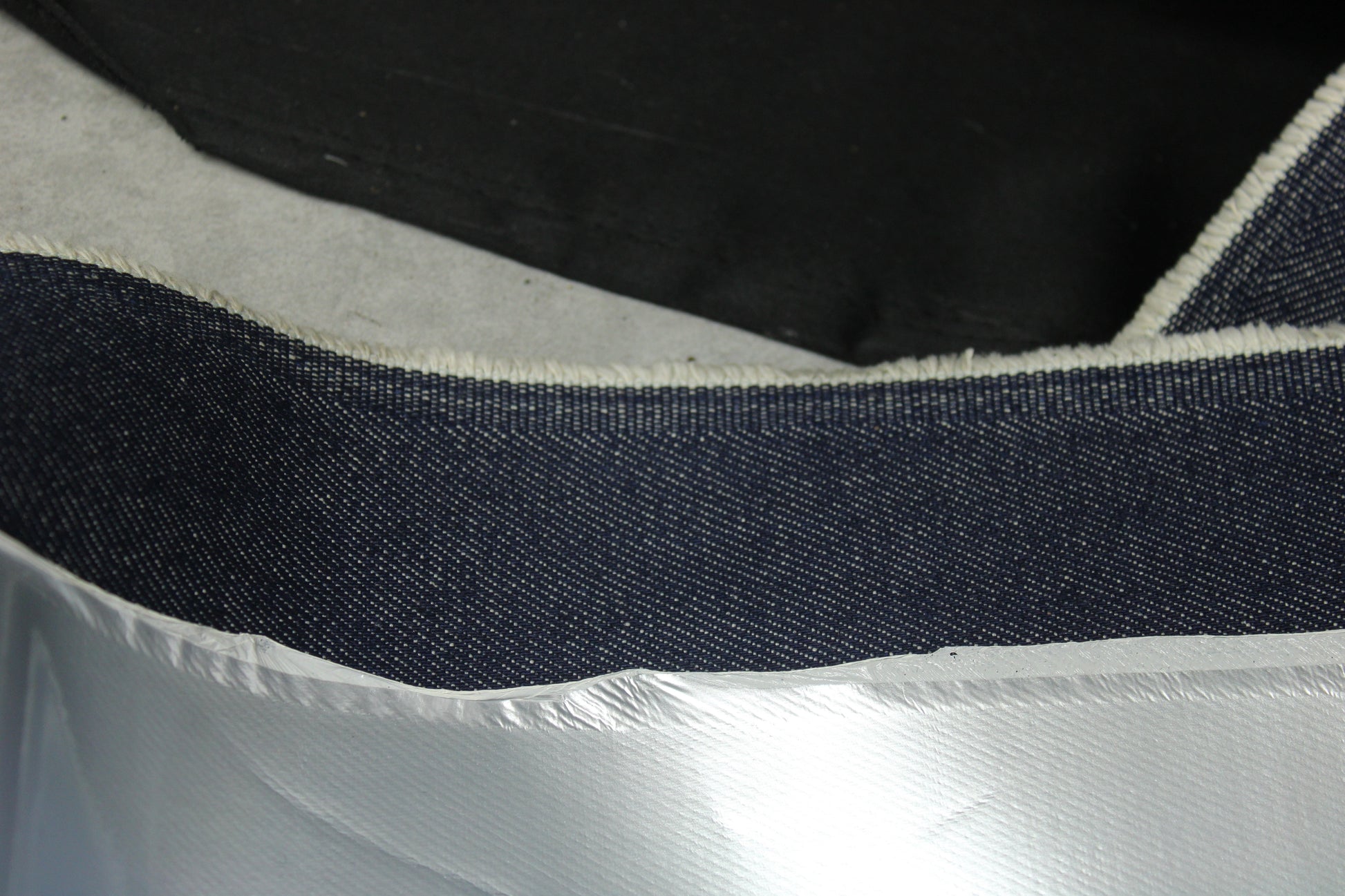 Tissu jean ciré - argenté - photo 4/4 | So Tissus
