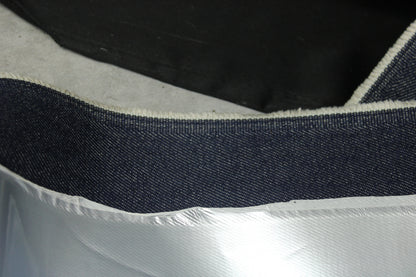 Tissu jean ciré - argenté - photo 4/4 | So Tissus