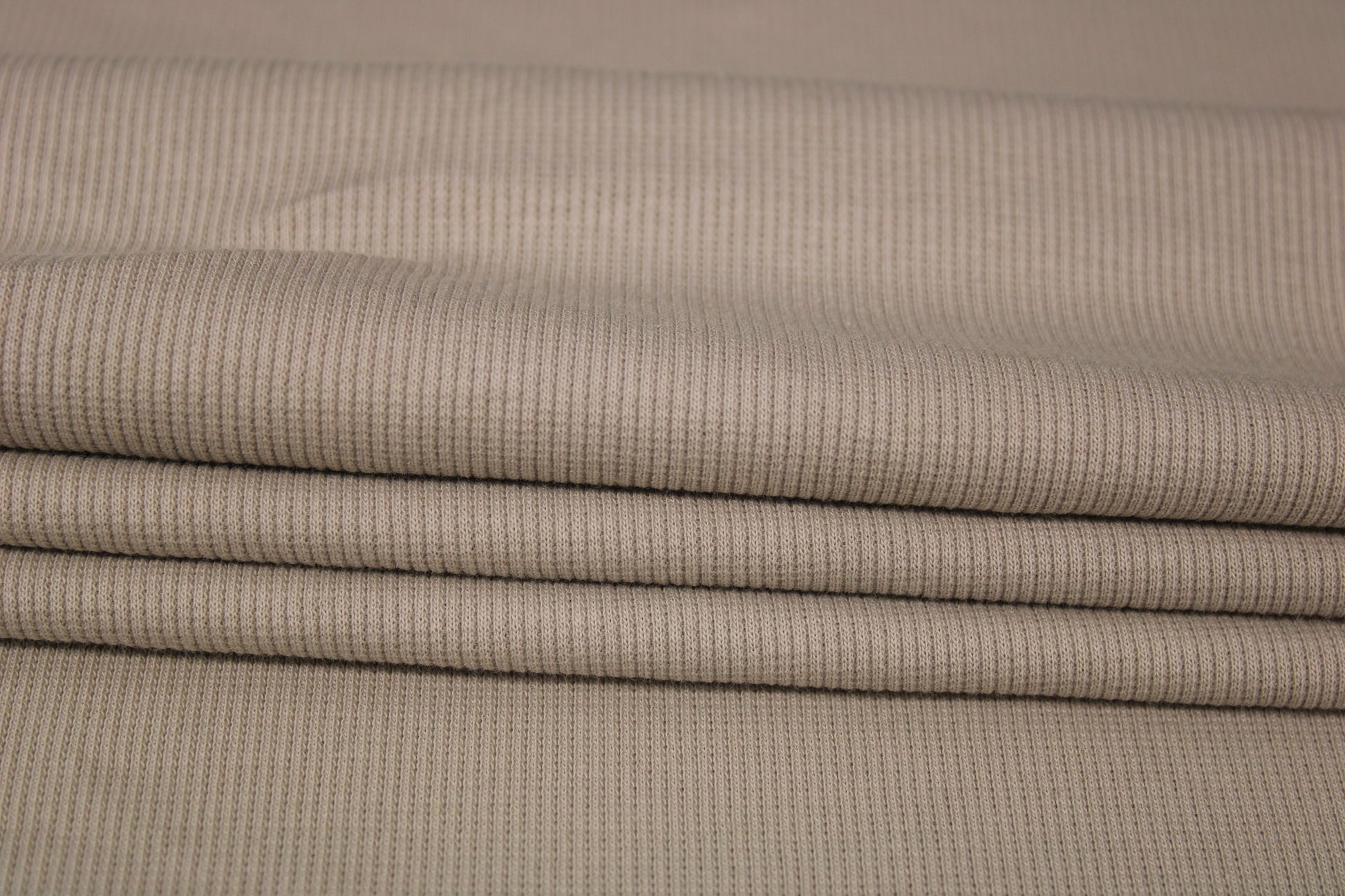 Tissu maille coton côtelé stretch - ecru - photo 2/4 | So Tissus