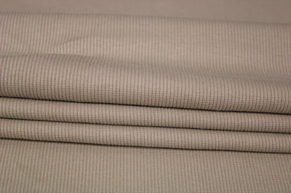 Tissu maille coton côtelé stretch - ecru - photo 2/4 | So Tissus