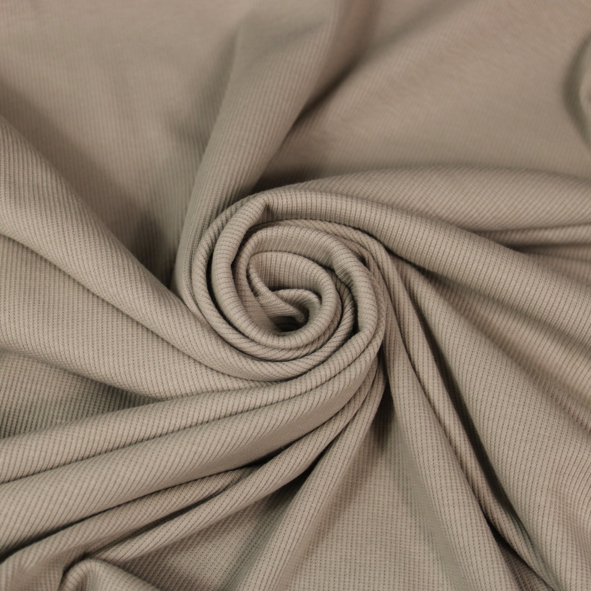 Tissu maille coton côtelé stretch - ecru - photo 1/4 | So Tissus