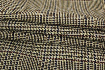 Tissu laine - prince de galles - ton kaki - photo 3/5 | So Tissus