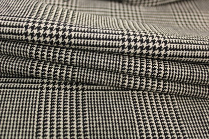 Tissu laine - prince de galles - noir et blanc - photo 2/5 | So Tissus