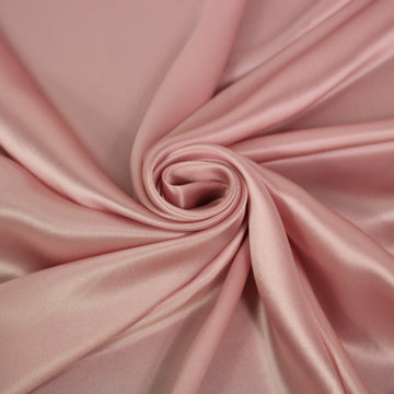 Tissu satin de soie - rose pâle