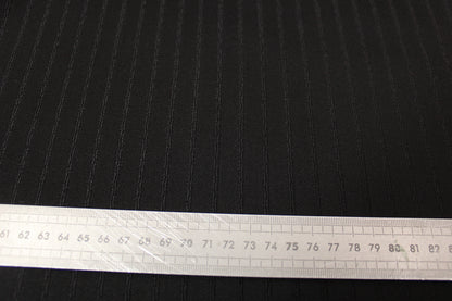 Tissu laine tailleur - à rayures - noir - photo 5/5 | So Tissus