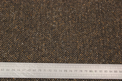 Tissu tweed laine chevron - ton moka chiné - photo 5/5 | So Tissus