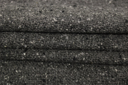 Tissu tweed de laine moucheté - gris chiné - photo 2/4 | So Tissus
