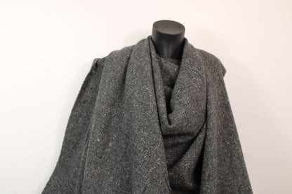Tissu tweed de laine moucheté - gris chiné - photo 4/4 | So Tissus