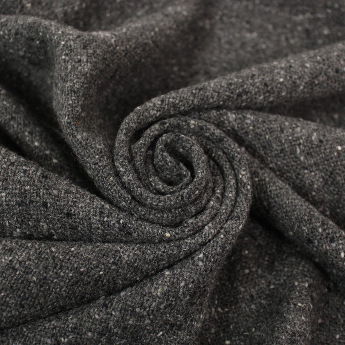 Tissu tweed de laine moucheté - gris chiné - photo 1/4 | So Tissus