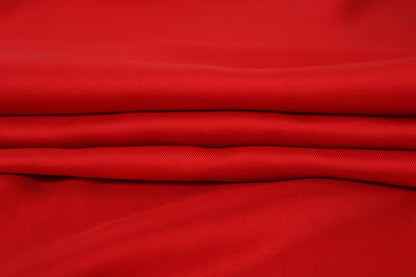 Tissu twill de soie - rouge - photo 2/4 | So Tissus