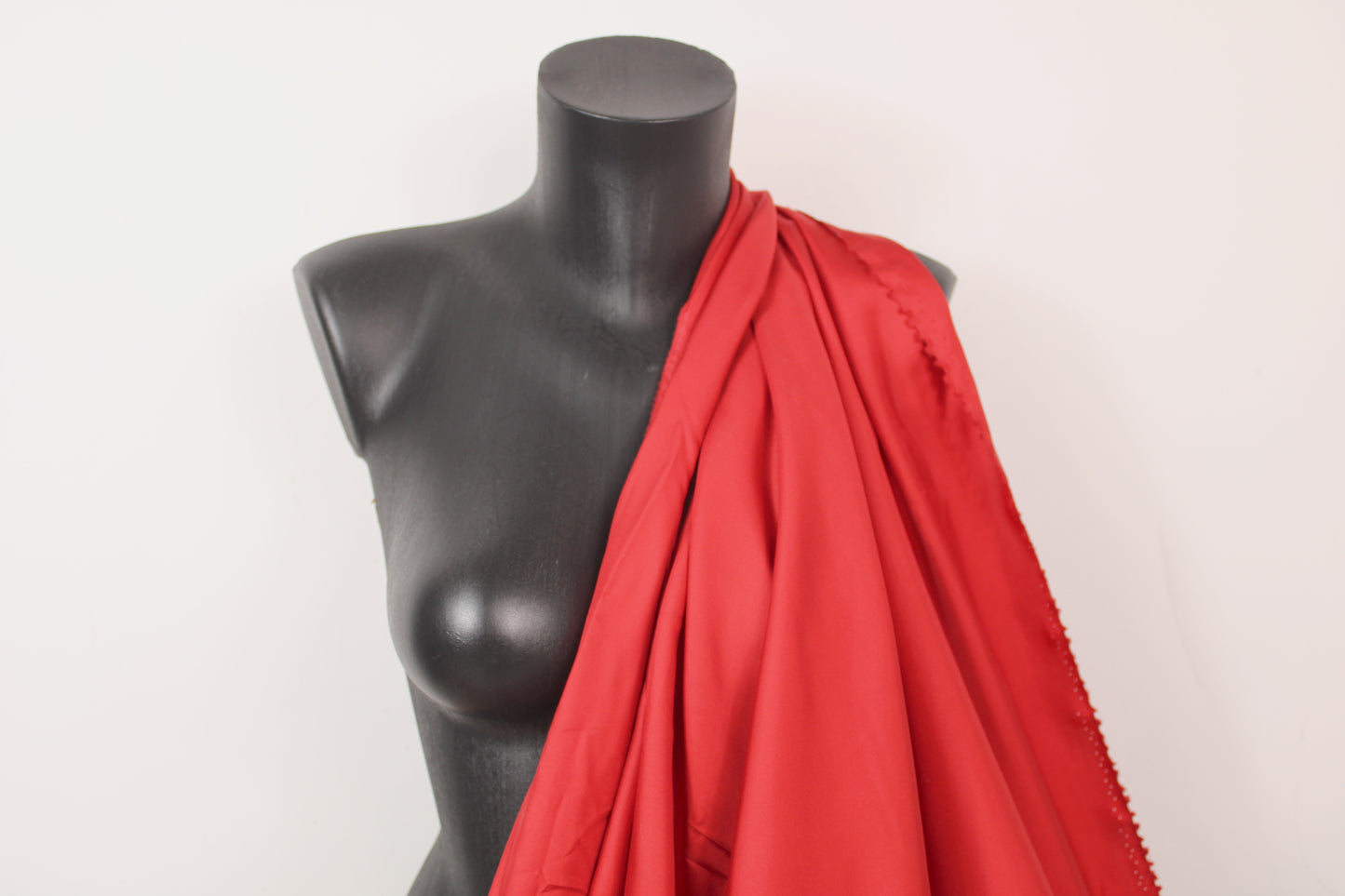 Tissu twill de soie - rouge - photo 3/4 | So Tissus