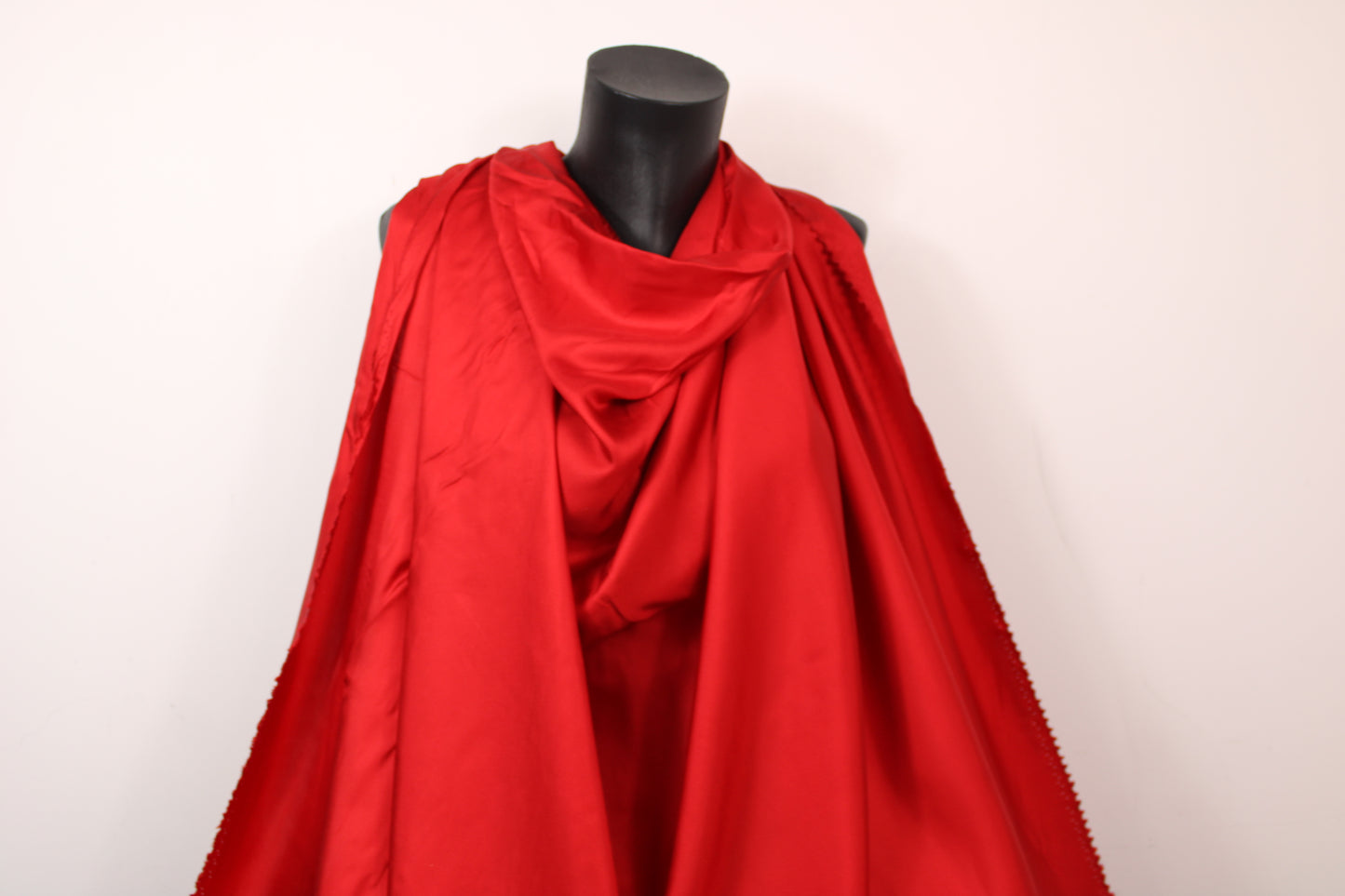 Tissu twill de soie - rouge - photo 4/4 | So Tissus