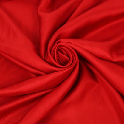 Tissu twill de soie - rouge - photo 1/4 | So Tissus