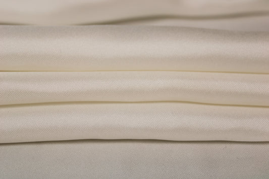 Tissu twill de soie - ivoire - photo 2/4 | So Tissus