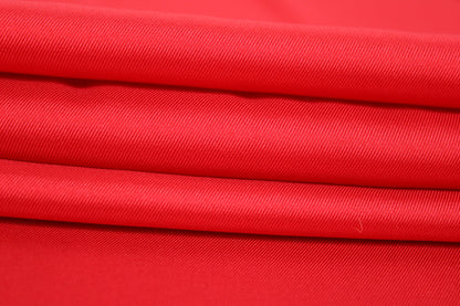 Tissu twill de soie stretch - rouge - photo 2/4 | So Tissus