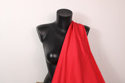 Tissu twill de soie stretch - rouge - photo 3/4 | So Tissus