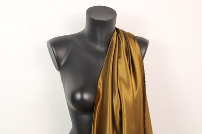 Tissu satin de soie - cognac - photo 3/4 | So Tissus