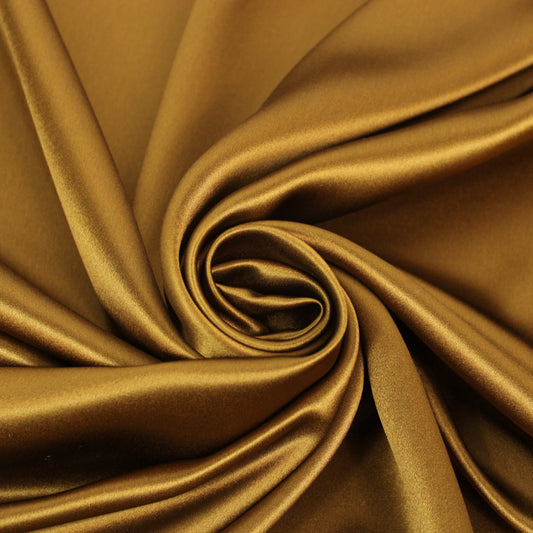 Tissu satin de soie - cognac - photo 1/4 | So Tissus