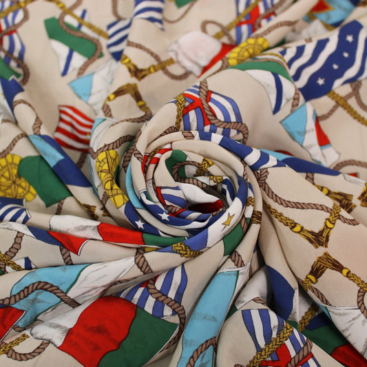 Tissu viscose - imprimé drapeau - multicolore - photo 1/4 | So Tissus