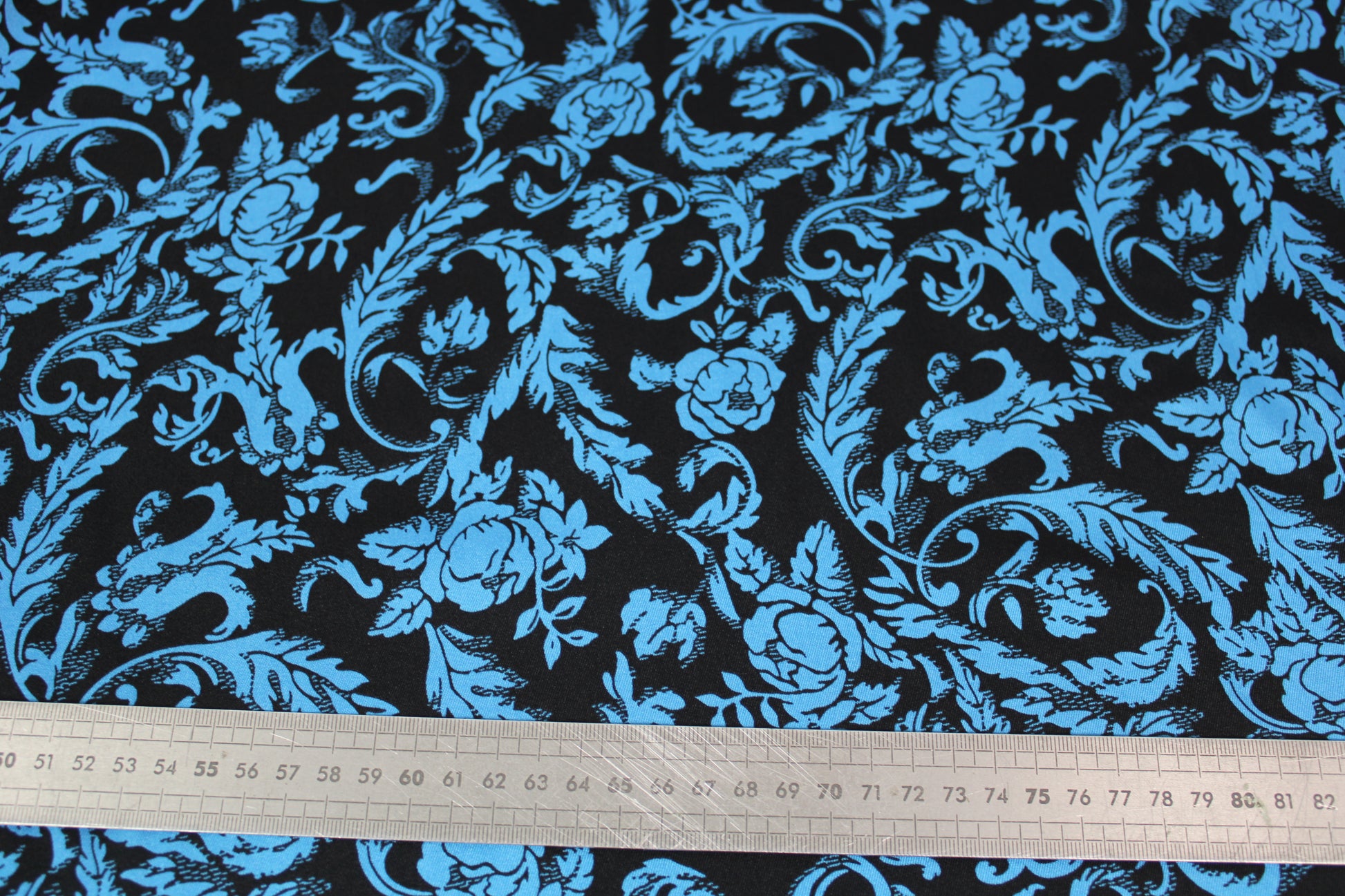 Tissu twill - imprimé fleuri - bleu - photo 5/5 | So Tissus