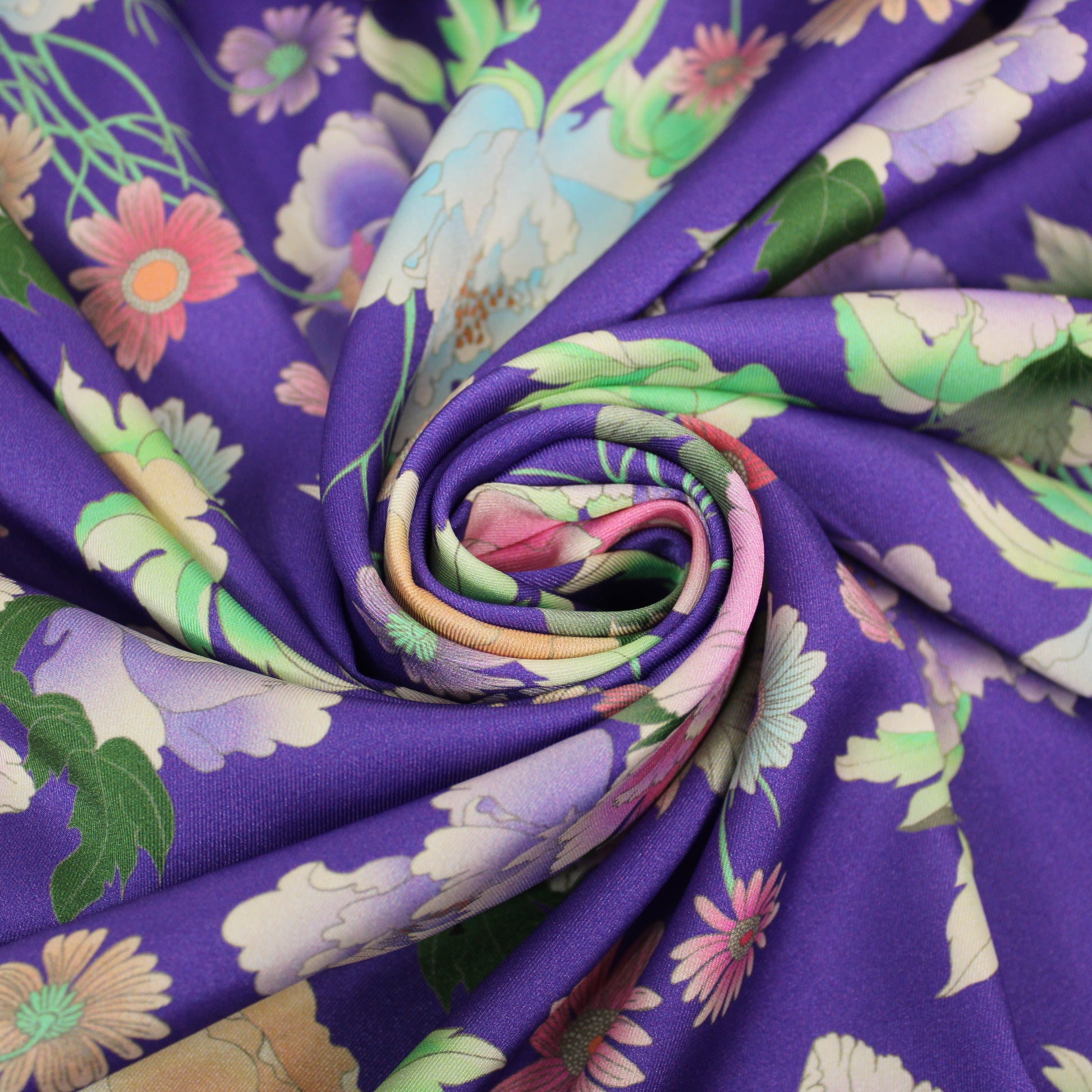 Tissu twill - imprimé fleuri - multicolore - photo 1/5 | So Tissus