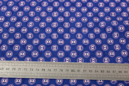 Tissu viscose - imprimé circulaire - rose et bleu - photo 5/5 | So Tissus