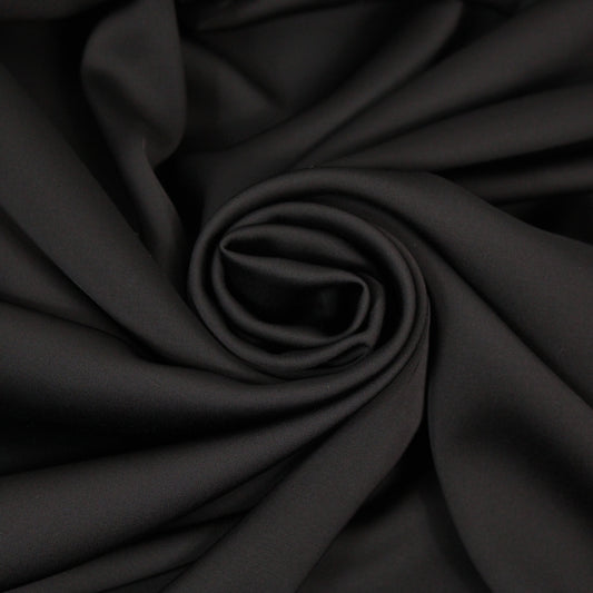 Tissu satin de viscose - noir - photo 1/4 | So Tissus