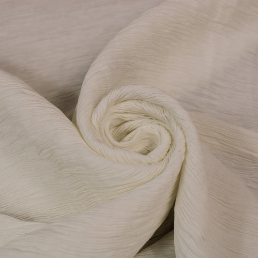 Tissu crêpon  - blanc - photo 1/4 | So Tissus