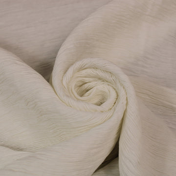 Tissu crêpon  - blanc