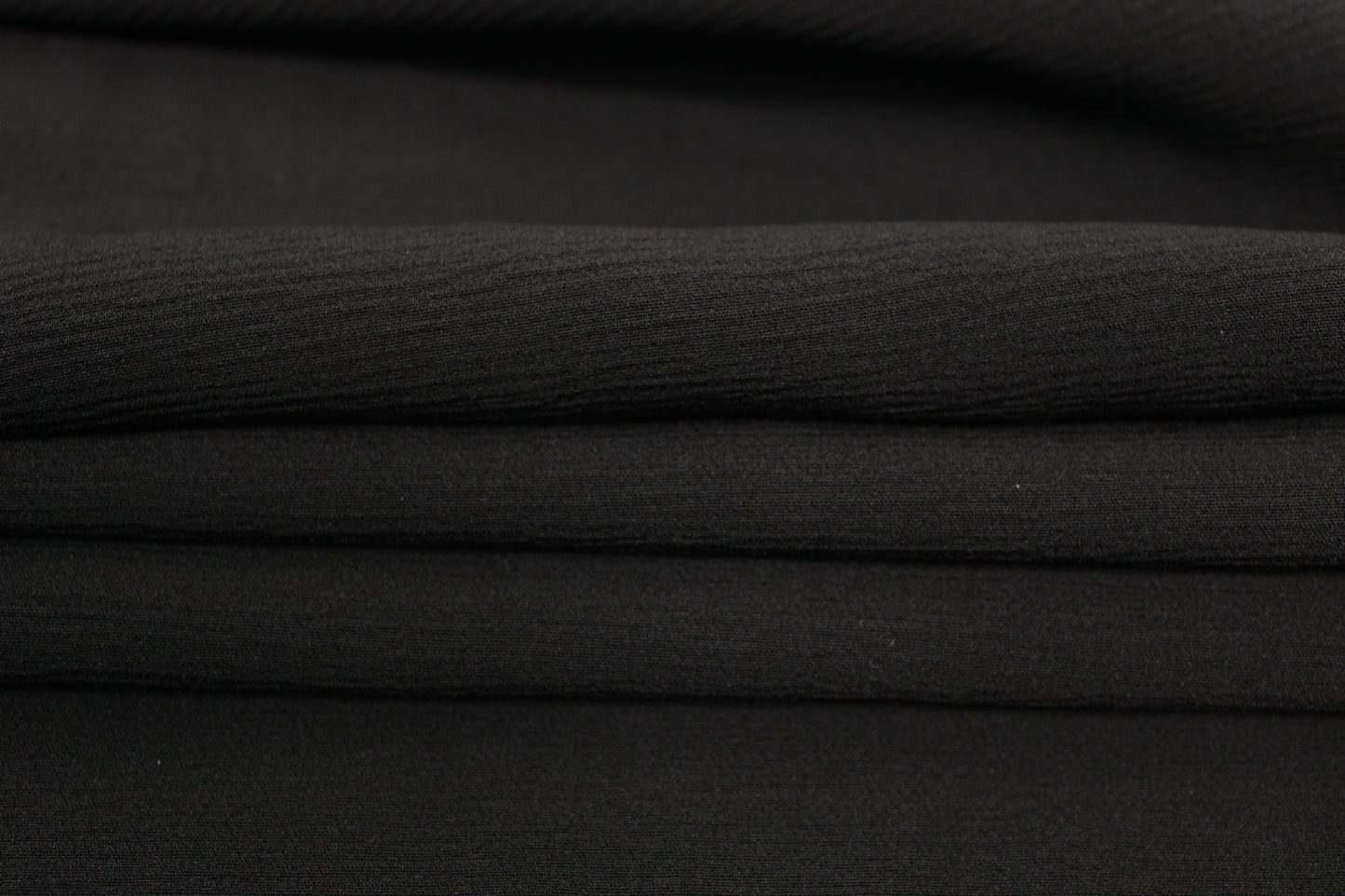Tissu crêpe lourd texture - noir - photo 2/4 | So Tissus