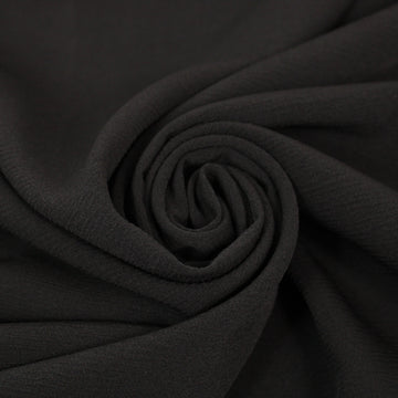 Tissu crêpe lourd - noir