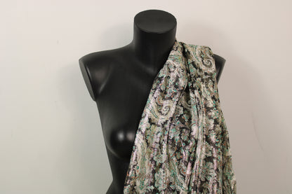 Tissu brocart - imprimé cachemire - doré et multicolore - photo 3/5 | So Tissus