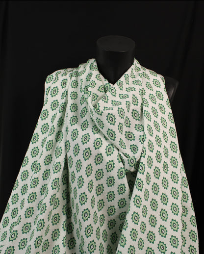 Tissu viscose - imprimé abstrait - vert - photo 4/5 | So Tissus