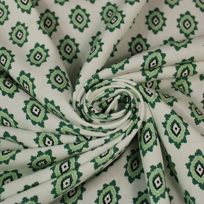 Tissu viscose - imprimé abstrait - vert - photo 1/5 | So Tissus