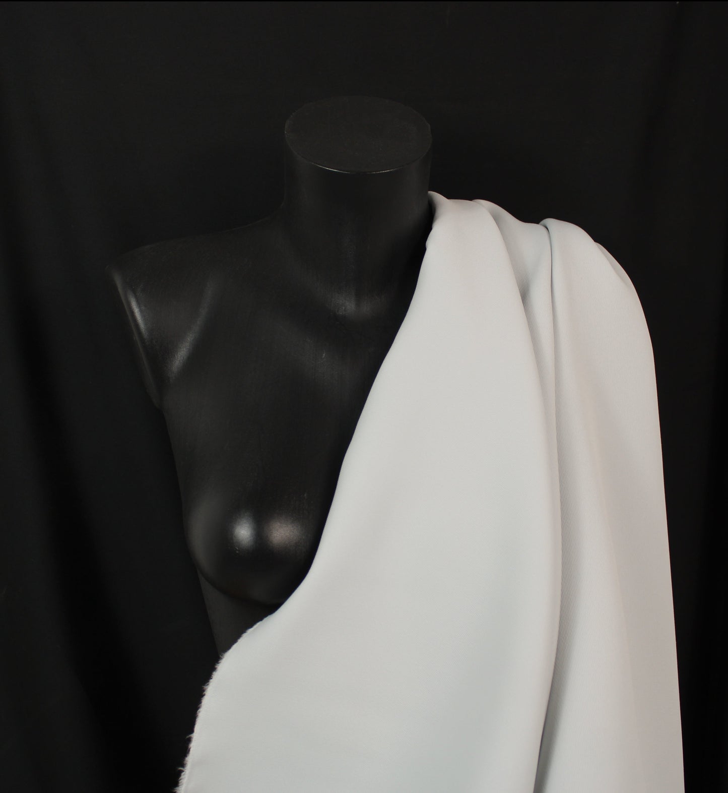 Tissu crêpe twill lourd - gris perle - photo 3/4 | So Tissus