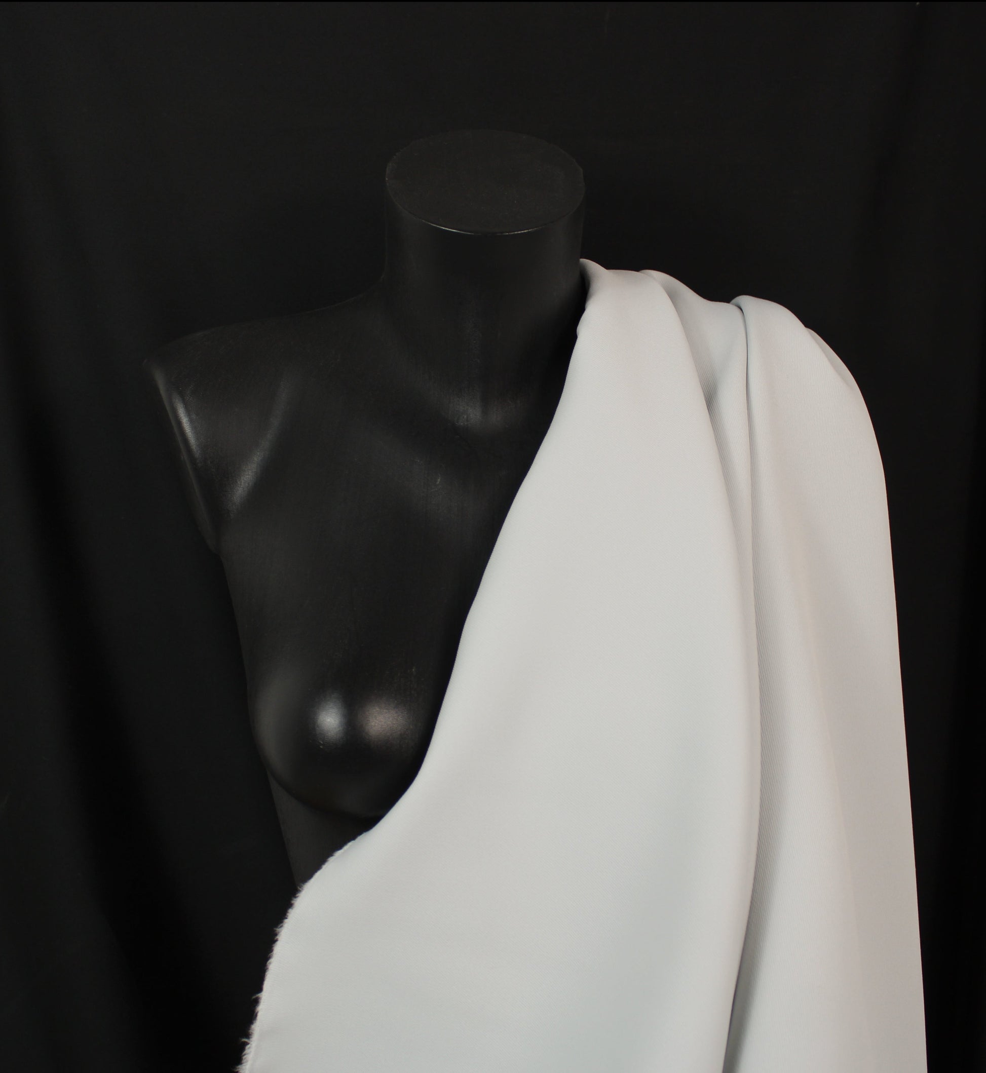 Tissu crêpe twill lourd - gris perle - photo 3/4 | So Tissus