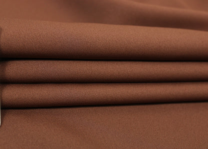 Tissu crêpe twill lourd - marron chocolat - photo 2/4 | So Tissus