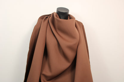 Tissu crêpe twill lourd - marron chocolat - photo 4/4 | So Tissus