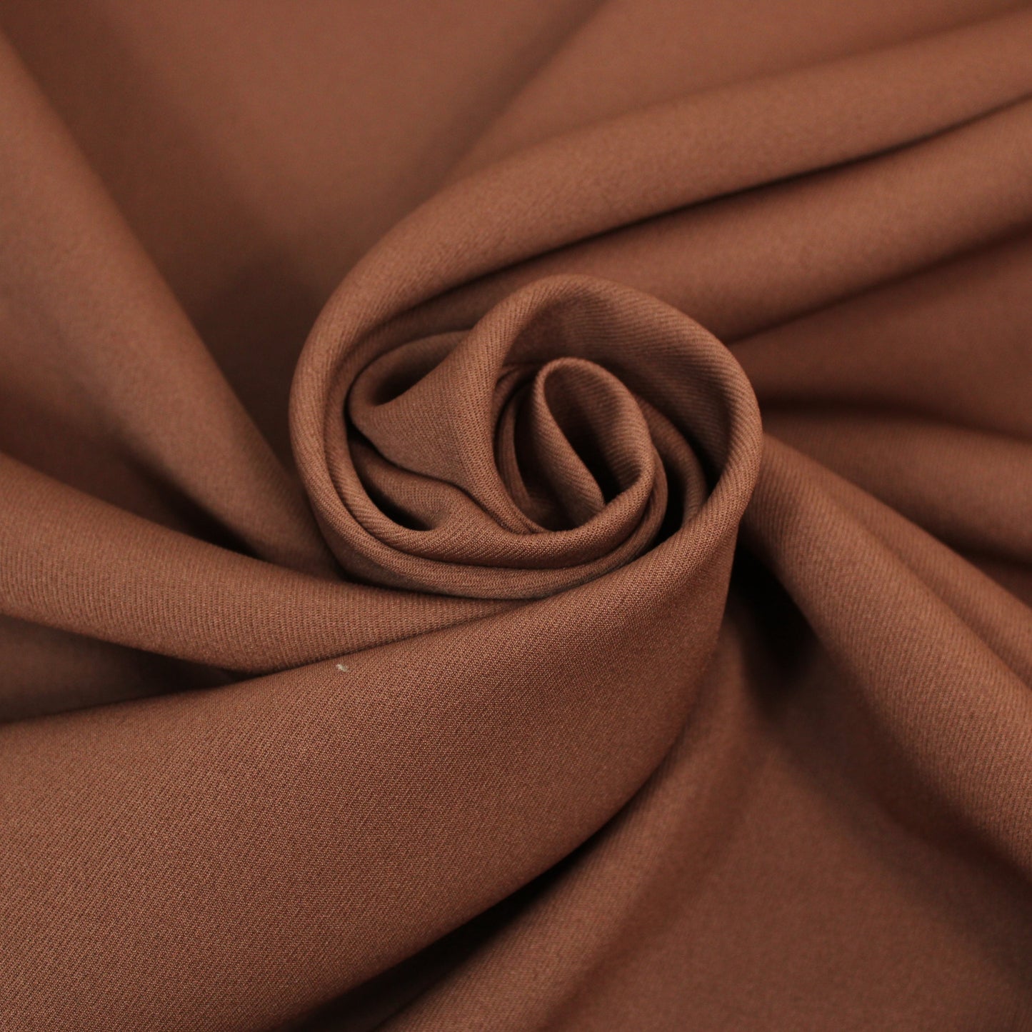 Tissu crêpe twill lourd - marron chocolat - photo 1/4 | So Tissus