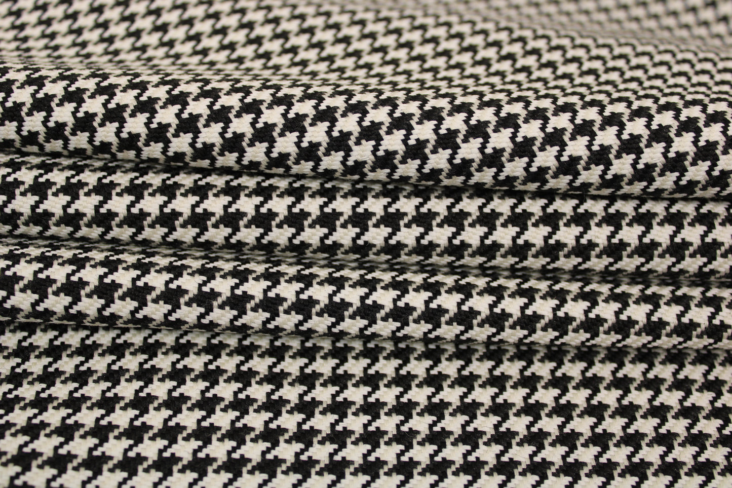 Tissu tweed - imprimé pied de poule - noir et blanc - photo 2/5 | So Tissus